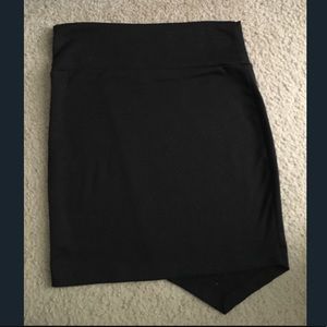 Lily Star Black Asymmetrical Skirt